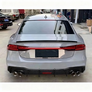 Diffuseur en fibre de carbone pour <span class=keywords><strong>Audi</strong></span> <span class=keywords><strong>A7</strong></span> S7 C8 2019 2020 2021 2022 <span class=keywords><strong>2023</strong></span> 2024, kit carrosserie, pare-chocs arrière, séparateur de pare-chocs, lèvre - Product Image 3