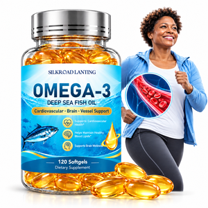 Gélules d'huile de poisson oméga-3 à formule personnalisée avec EPA et DHA pour la santé cardiaque et cérébrale et le bien-être quotidien, complément alimentaire - Product Image 1