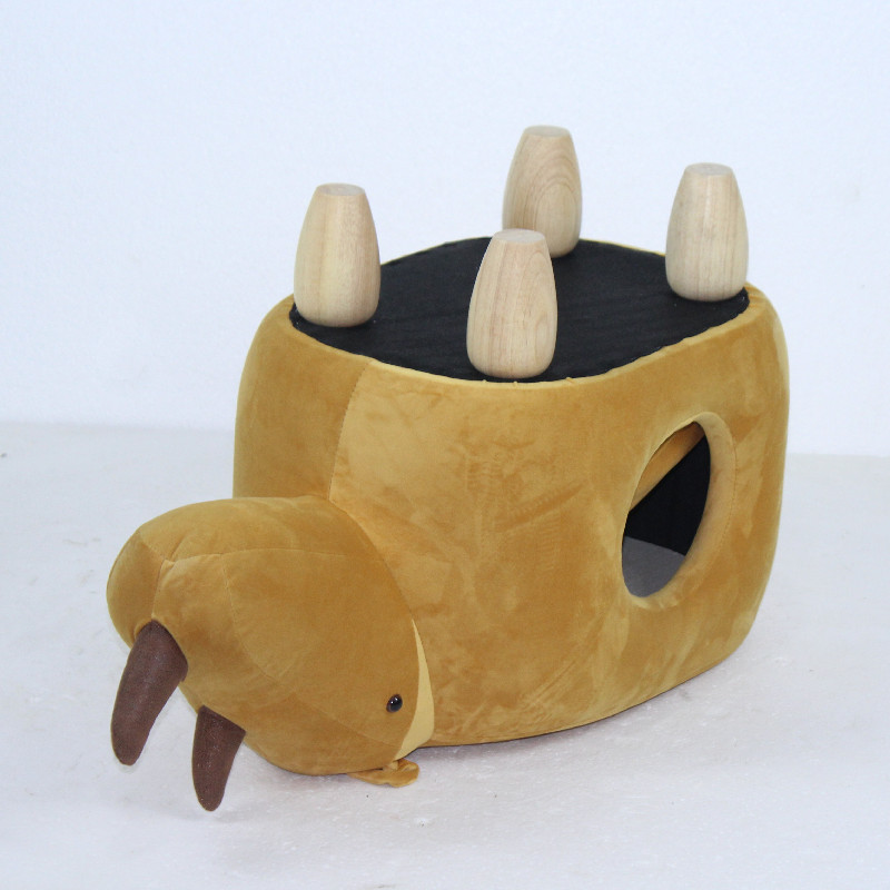 Lovely Piggy Shaped Cat Cave Home Furniture Pet Stool Home Decor
