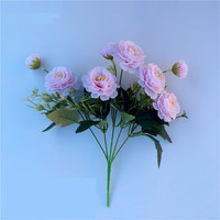 Buket Bunga Peony Sutra Murah Grosir, Bunga Peony Buatan untuk Dekorasi Rumah, Pernikahan, dan Centerpiece Meja