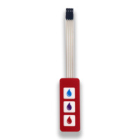 Clavier à membrane compact personnalisé, étanche IP68 et à longue durée de vie, pour instruments de détection portables