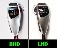 Poignée de levier de vitesses en fibre de carbone ABS RHD pour BMW E87 E90 1/3 Z4 Series, accessoires intérieurs pour voitures
