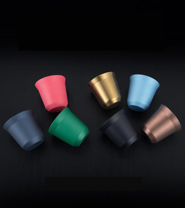 कस्टम बनाया गया 80 मिलीलीटर/160 मिलीलीटर डबल दीवार स्टेनलेस स्टील यात्रा मग इटैली फैक्टरी उपहार कप के लिए कॉफी थर्मल कप - Product Image 4