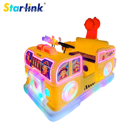 Voiture tamponneuse électrique pour enfants sur le thème des camions de pompiers avec lumières LED et musique pour usage commercial dans les parcs d'attractions et les plazas
