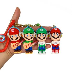 4 nouveaux modèles de porte-clés <span class=keywords><strong>Mario</strong></span> Anime Figure Souvenir <span class=keywords><strong>3d</strong></span> Character Pvc Rubber <span class=keywords><strong>Mario</strong></span> Keychain - Product Image 2