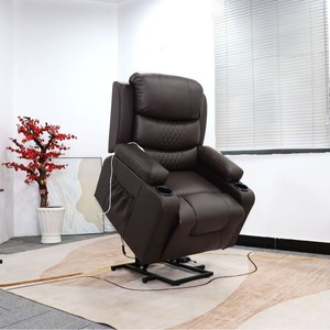 Sillón Reclinable Eléctrico para Masajes, Color Granate, Sin Rieles, Inclinable, para Uso Doméstico, Asiento Individual - Product Image 2