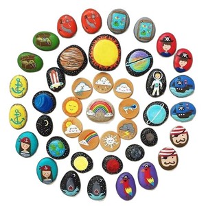 Piedras Decorativas Naturales Shengping - Diseño Moderno y Duradero para Manualidades Creativas, Enseñanza de Pintura a Niños, Juego con Piedras, 1 Año de Garantía - Product Image 4