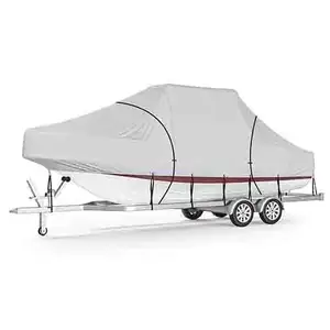 600D Oxford Fabric PVC Material Heavy-Duty Waterproof Marine Boat Cover UV Resistant Covers 100% Of The Boat Above Rub Rail