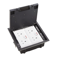 SINOAMIGO - Tomacorriente de Suelo Retráctil, Enchufes Eléctricos, Caja de Suelo Subterránea para Tomacorriente de Escritorio