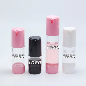 Flacon pompe airless noir mat givré 33 mm en AS/PP, rechargeable, avec pompe à crème, pour cosmétiques – 15 ml, 30 ml, 50 ml - Product Image 6