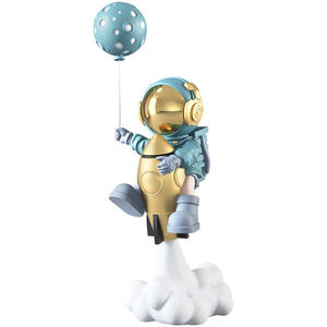 รูปปั้นเรซินตกแต่งห้องนั่งเล่นนักบินอวกาศ,ของตกแต่งบ้านเทรนด์การตกแต่งรูปการ์ตูนนักบินอวกาศ - Product Image 6