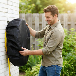 Garden Hose Reel Cover Protector Extend Life SunProof <b>Waterproof</b> Dustproof Heavy Duty Retractable Hose Cover for Outside - Product Image 2