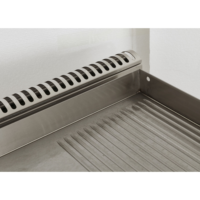 Plaque de cuisson électrique professionnelle avec double porte de rangement pour équipement de restaurant, cuisine et restauration rapide