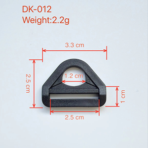 مشبك حلقة D قابل للتعديل وصديق للبيئة ومتين من البلاستيك لأحزمة حقائب الظهر، متوفر بأحجام 50 مم و25 مم، مشبك دوار للحزام - Product Image 1