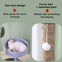 Poste à gratter de luxe pour chat, jouet boule de fourrure, maison d'arbre pour chat, champignon, Cactus, chat vert, arbres et grattoir
