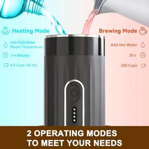 Máquina de Café Espresso Automática Portátil Profesional Mini para Automóvil, con 15 Bares de Presión, para Uso en Hoteles y Hogares - Product Image 6