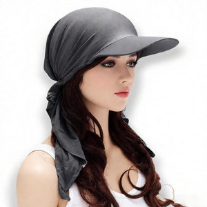 Casquette pliable à 2 panneaux personnalisée pour femmes, visière solaire respirante avec <span class=keywords><strong>bandeau</strong></span> élastique, arrière incurvé - Product Image 1