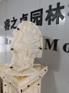 Molde de inyección de pavo real de plástico ABS molde decorativo de animales para ornamentación de patio Exterior y decoración de hormigón - Product Image 5