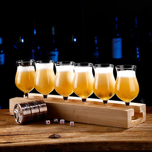 Verre de dégustation de bière en forme de tulipe en cristal personnalisé gobelet grands verres à bière <span class=keywords><strong>Champagne</strong></span> verres à vin dégustation de bière planche de <span class=keywords><strong>vol</strong></span> pour bar fête - Product Image 3