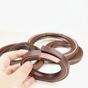 Retén de aceite para eje de popa de caucho FKM NBR, personalizable, de diseño abierto y dividido, de fácil desmontaje e instalación, con alta resistencia a altas temperaturas - Product Image 2