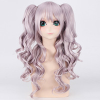 Perruque synthétique double queue de cheval Ainizi en gros, 60 cm, cosplay, personnage de Tomori Nao de Charlotte