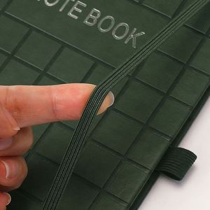 Carnet de notes A5 à couverture rigide en cuir PU souple, ligné, 100 pages, reliure filée de luxe personnalisée pour étudiants - Product Image 6