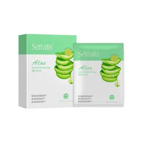 Máscara facial hidratante de Aloe, óleo refrescante para cuidados com a pele, controle de brilho da pele, melhorando a máscara facial seca, 30 ml/fl.oz