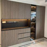 Meuble de rangement moderne en bois, console, buffet, table de bar de cuisine, meuble de salle à manger en mélamine