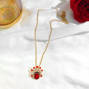 Ópera de Pekín pendientes salvaje rojo de cristal Zircon pendientes <span class=keywords><strong>mujer</strong></span> cuchillo Ma Dan creativo pendientes de cara - Product Image 2