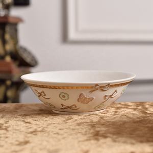 Tazones de Porcelana de Hueso de 6 Pulgadas con Diseño Europeo de Mariposas Pintadas a Mano, Coloridos, Ecológicos y Personalizados para Uso en Hoteles - Product Image 4