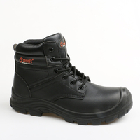 Chaussures de sécurité anti-perforation Aimboo, embout en acier, protection des pieds en cuir, S3 SRC, construction industrielle, usine, unisexe