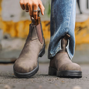 รองเท้าบูทหนัง PU แข็งแรงทนทานสำหรับผู้ชายผู้หญิงรองเท้าที่ยอดเยี่ยมสียอดเยี่ยมทนทาน - Product Image 3