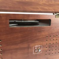Lecteur de disques vinyles avec tourne-disques, cassette, USB, SD, sans fil, en bois, gramophone, lecteur CD domestique avec fonction d'égalisation