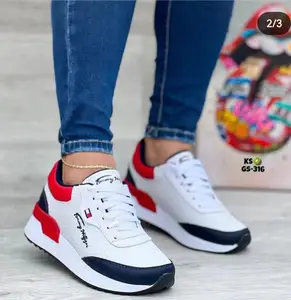 Gran oferta de nuevos zapatos deportivos para mujer 2024 nueva tendencia de moda de ocio comercial de primavera Plussize 43 zapatillas de deporte para mujer