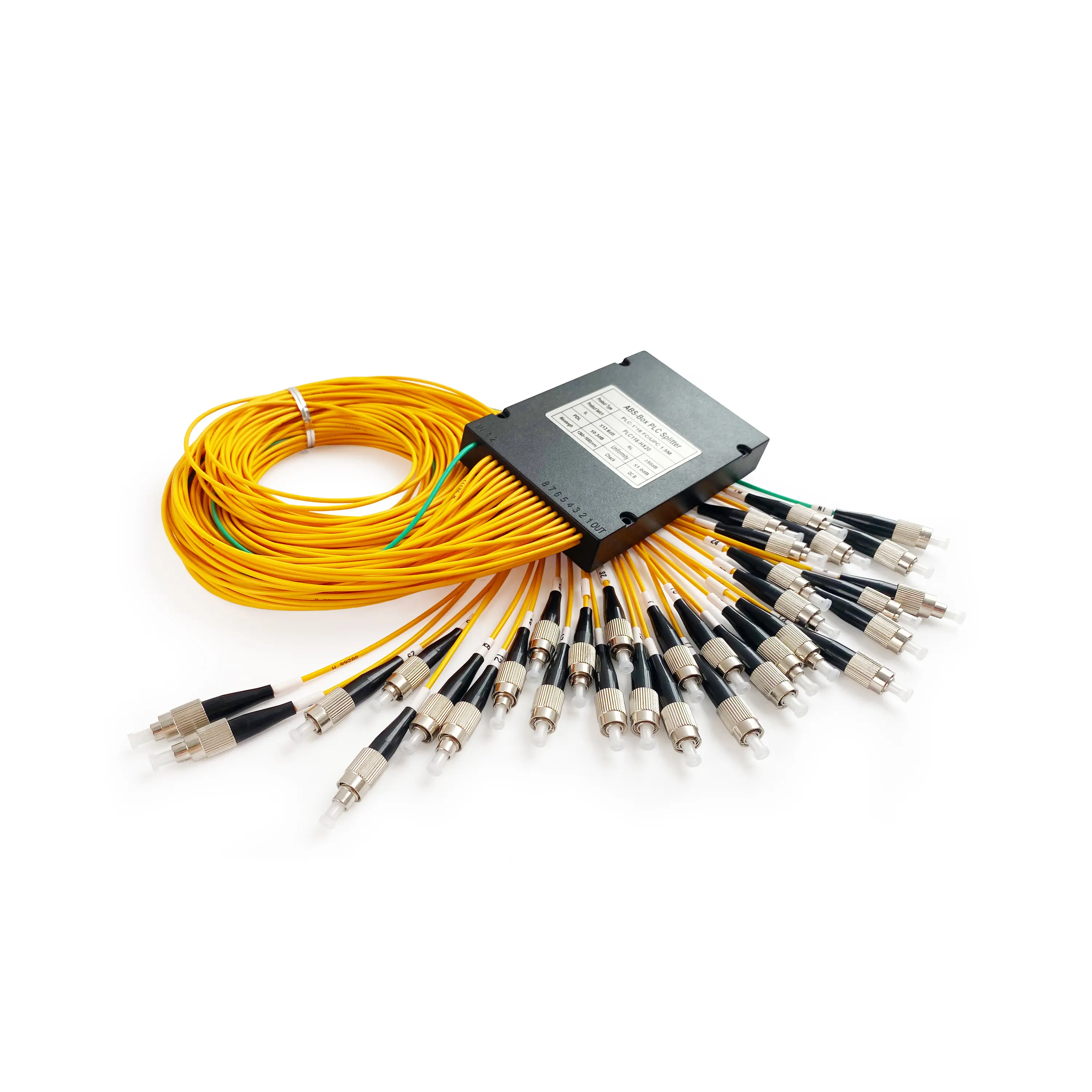 ABS-Box PLC Splitter thụ động sợi quang PLC Splitter với SC/UPC kết nối cho sợi phân phối Tủ sợi OP