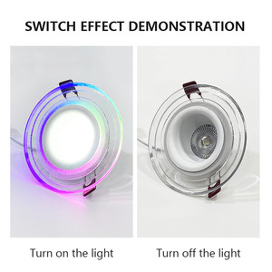 Led lõm 8 + 8W chống chói tri-màu Spotlight hẹp cạnh trần ánh sáng phòng khách phòng ngủ Trần Đèn Downlight - Product Image 2