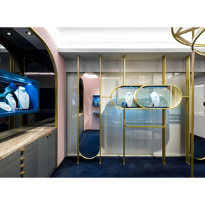 Vitrine à bijoux de luxe sur pied, présentoir en verre personnalisé pour magasin de détail, comptoir de bijouterie - Product Image 4