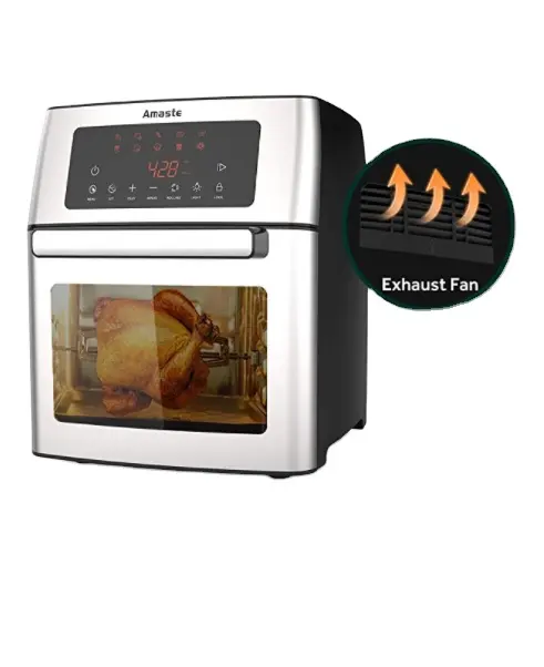 Elettrodomestico da cucina 3L 4L 6L 8L 15L 22L 28L forno per friggitrice ad aria forno per friggitrice ad aria a vapore senza olio in acciaio inossidabile con schermo digitale