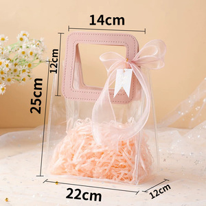 Cao Cấp PVC Tote Túi Nhựa Trong Suốt Laser Quà Tặng Túi Với Tùy Chỉnh Thiết Kế Không Thấm Nước Cho Khung Ảnh Kẹo Hạnh Phúc Tay Quà Tặng - Product Image 4