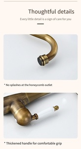 Deck Mounted European Single Handle <strong>Brass</strong> Flexible Rotatable Electroplated Kitchen Faucet Single Hole 360 Degree Ceramic Valve - Product Image 5