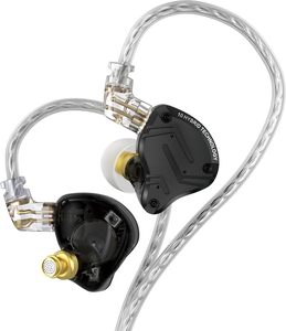 Auriculares Intrauditivos <span class=keywords><strong>KZ</strong></span> <span class=keywords><strong>ZS10</strong></span> <span class=keywords><strong>Pro</strong></span> X, Auriculares <span class=keywords><strong>KZ</strong></span> Mejorados con 4BA 1DD, Auriculares Intrauditivos IEM con Múltiples Controladores - Product Image 1