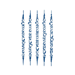 BXTAT Semi permanente blu succo di Genipa tatuaggi di cinese Erlang Hero God ess testo Sanscript frecce <span class=keywords><strong>gatto</strong></span> cuore spezzato GZ127to132 - Product Image 5