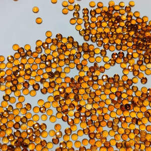 Citrino Amarillo Natural de Madeira, Forma Redonda, Cabujón de 3mm, Gema para Joyería, Producto a Granel - Product Image 1