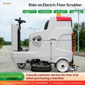 Commercial Driving Restaurant Hospital Single Wipe Machine Cleaning Multifunctional Scrubber Floor Washing Machine Industrial - Product Image 1