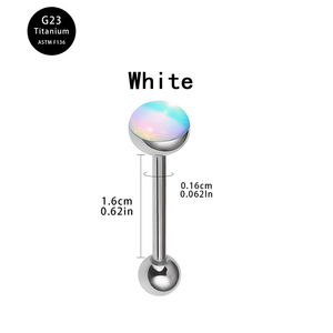G23 Titanium Tongue F136 Titanium Body 14G Straight Rod Ear <span class=keywords><strong>Bridge</strong></span> <span class=keywords><strong>Piercing</strong></span> Fashionable Magic Color Ear Nail Weddings Gifts - Product Image 3