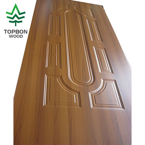 Serie de moldeo de grado <span class=keywords><strong>cero</strong></span> de 4mm, chapa de puerta de melamina moldeada decorativa para interiores, paneles de piel de puerta Interior decorativos, puerta plana - Product Image 3