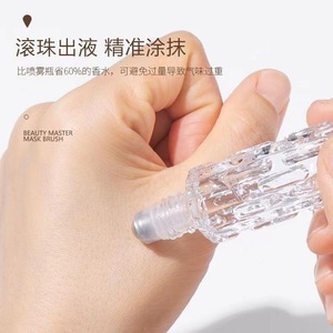 Botella de Vidrio Roll-On de 10 ml, Rectangular, Grabada, para Muestras de Perfume y Aceites Esenciales, Envase Cosmético Portátil y Vacío - Product Image 3