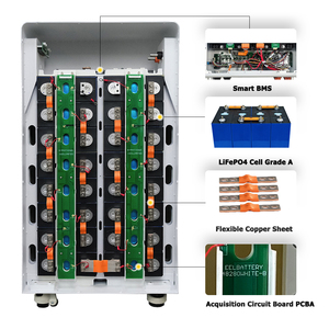 แบตเตอรี่สำรองพลังงานบ้าน 51.2 โวลต์ 230Ah 280Ah 304Ah Lifepo4 10kw 15kw 20kw แบตเตอรี่เก็บพลังงานแสงอาทิตย์พร้อมล้อ - Product Image 1