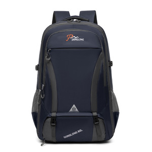 Men's New Fashionable Waterproof Outdoor Backpack Casual Sports Travel Pack with <b>Letter</b> Pattern Polyester Lining Cloth - Product Image 3