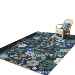 Alfombra Rectangular con Estampado Floral Wan Xinlong, Estilo Bohemio, Lavable, para Sala de Estar, Sofá, Mesa de Centro - Product Image 2